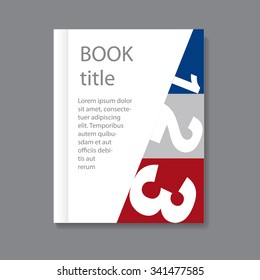 Vector art graphic illustration of book design 