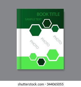 Vector art graphic illustration of book design