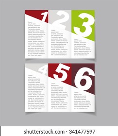 Vector art graphic illustration of brochure design 