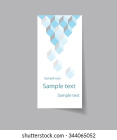 Vector art graphic illustration of brochure design