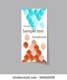 Vector art graphic illustration of brochure design