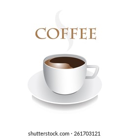 Vector art graphic illustration of isolated coffee pot