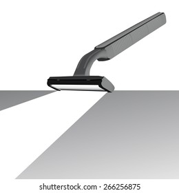 Vector art graphic illustration of shaving razor