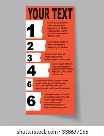 Vector art graphic illustration of vintage leaflet