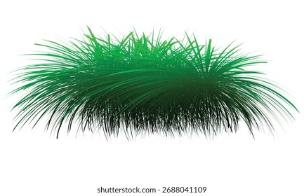 Vector art of green grass