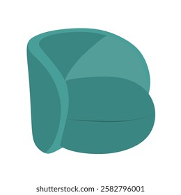 Vector Art Green Single Chair