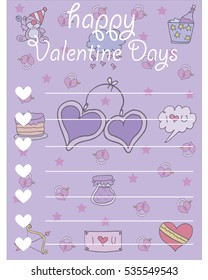 vector art greeting card valentine