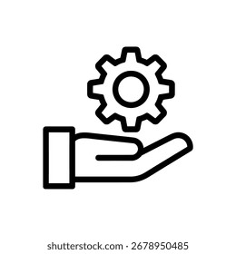 Arte vectorial de equipo de mano, que representa la línea de asistencia técnica icono Ilustración vectorial