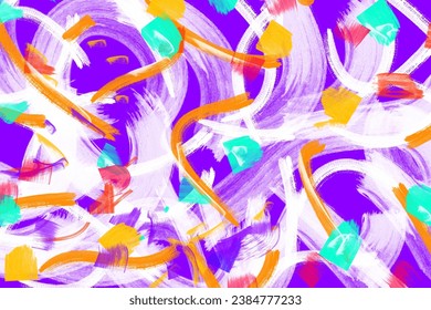 Mano de arte vectorial pintada en colores ricos