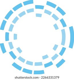 vector art of a high tech design in a circular shape with dotten