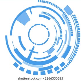 vector art of a high tech gadget in a circle like structure