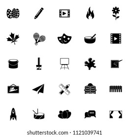 vector art icons. graphic design concept - drawing and painting tools, illustrations sign symbols