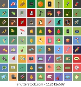 vector art icons. graphic design concept - drawing and painting tools, illustrations sign symbols. music icons