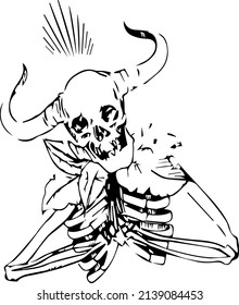 Vector Art Illusrtation Sketch Beauty