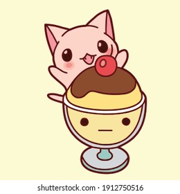 Vector art illustration cartoon characters