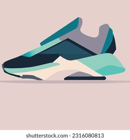 Ilustración de arte vectorial de cómodos flip flops fondo liso plano