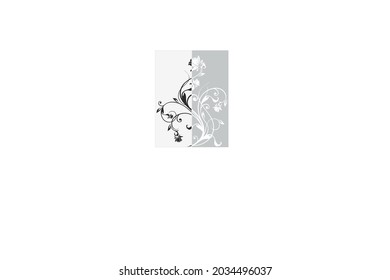 Vector art illustration. Drawing of delicate flowers.
