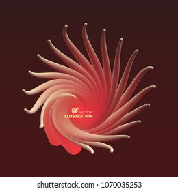 Vector art illustration. Dynamic effect. Cover design template. Can be used for advertising, marketing, presentation.
