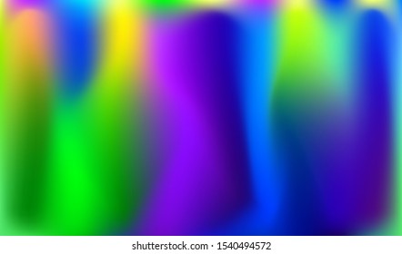 Vector Art Illustration Graphic Design. Abstract Futuristic Blurred Colorful Vibrant Background. Creative Landing Page, Festival Concept Card, Banner, Poster, Cover, Flyer, Magazine, Template.