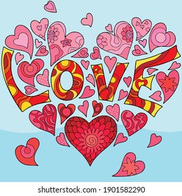 Vector art illustration of the heart as a symbol of love