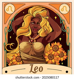 Vector art illustration of Leo zodiac symbol