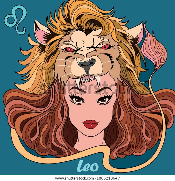 Vector Art Illustration Leo Zodiac Symbol Stock Vector Royalty Free 1885218649 4488