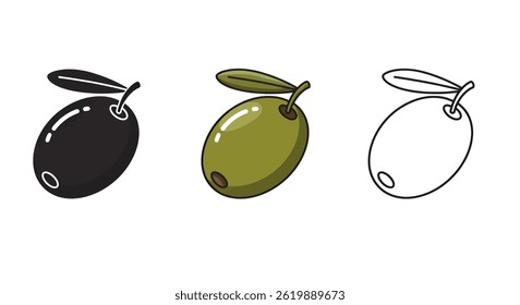 Vector Art Illustration Of Olive