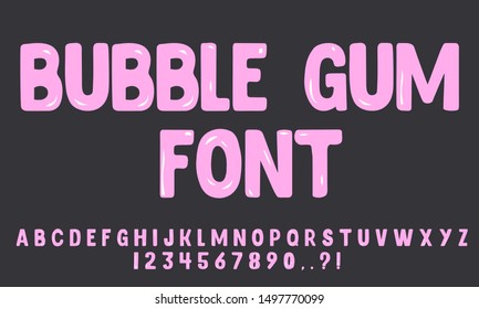 286 Balloon Pink Bubble Gum Font Images, Stock Photos & Vectors 