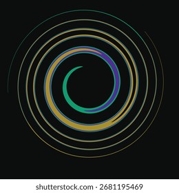 Ilustración de Arte vectorial de un logotipo de arte de línea redonda
