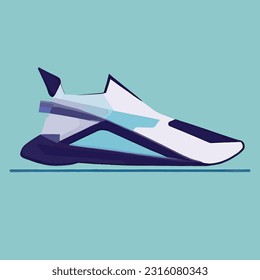 Vector art illustration showcasing casual espadrilles