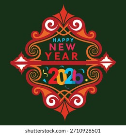 Ilustración de Arte vectorial de anuncio de celebración de tipografía estilizada