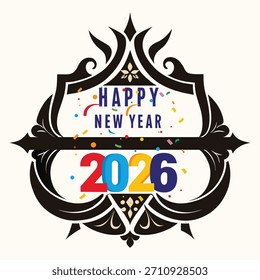 Vector art illustration of stylized typography celebration announcement