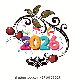 Ilustración de Arte vectorial de anuncio de celebración de tipografía estilizada