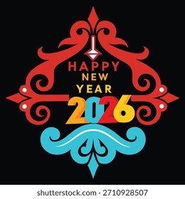 Ilustración de Arte vectorial de anuncio de celebración de tipografía estilizada