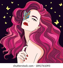 Vector art illustrations of women with beautiful poses