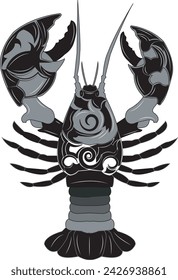 Imagen de arte vectorial de un langosta