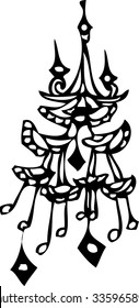 the vector art of imagination hand draw design