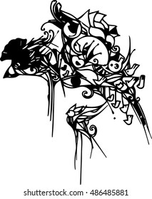 vector art of imagination line art design for tattoo