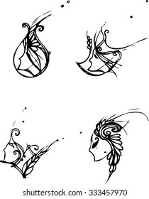 the vector art of imagination mask design