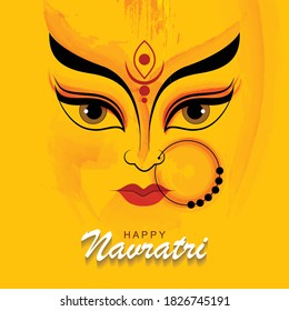 arte vectorial de la diosa india carteles de feliz festival  
