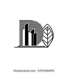 Vector art isolated on a continuous one-line drawing of ecology sustainable nature planet