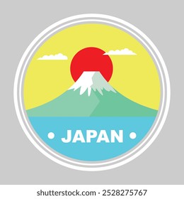 Arte vectorial de la Montaña de Japón