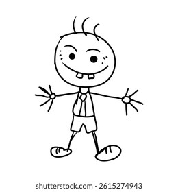 Vector Art kindergarten children's scribbles