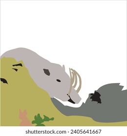 Vector Art King of the Wild Boars