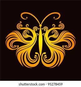 Vector art of label design