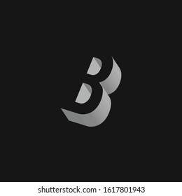 Vector Art Letter B Graphic Design Stock Vector (Royalty Free ...