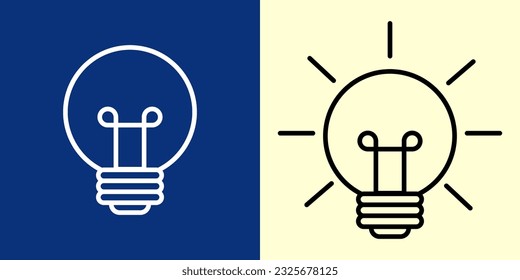 Vector art of lights on and off, icon and graphic design