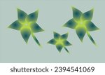 
Vector Art Line Green Flower