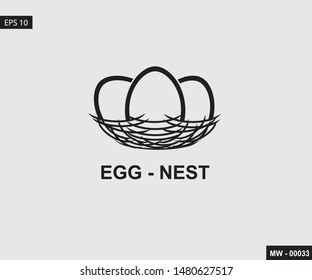 Vector art - Logo/icon Egg Nest