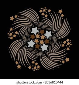 diseño de mandala de arte vectorial, bachillerato personalizado e impresión